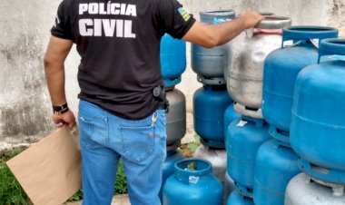 Operação Crepitus: PCGO apreende mais de 100 botijões de gás comercializados de forma clandestina