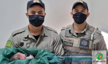 Policiais do 33° BPM realiza parto de emergência dentro da viatura, em Cidade Ocidental - GO