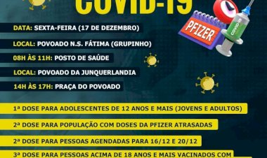 Caldas Novas realiza vacinação itinerante contra a covid-19, nesta sexta, 17/12