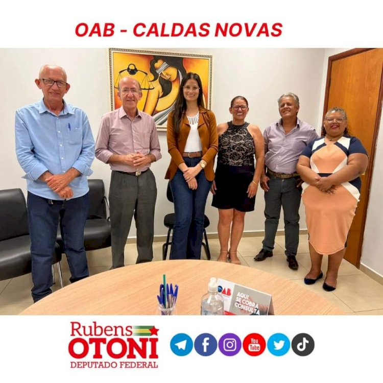 Deputado Federal Rubens Otoni mobiliza apoiadores em Caldas Novas e Morrinhos