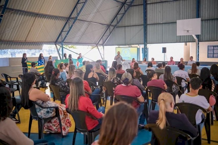 Lançamento da obra de reforma e ampliação da Escola Estadual Caldas Novas