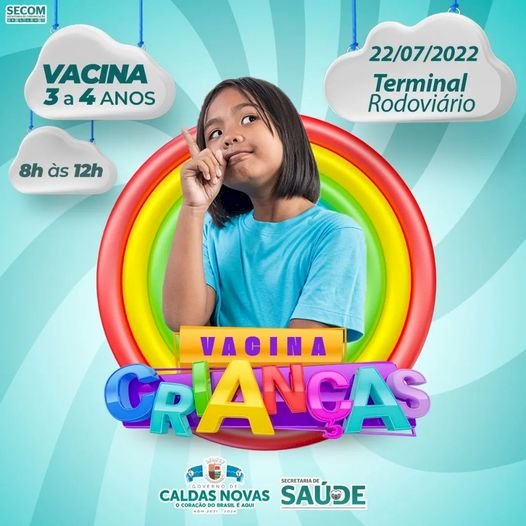 Caldas Novas começa a vacinar crianças de 3 e 4 anos contra Covid-19 nesta sexta-feira (22)
