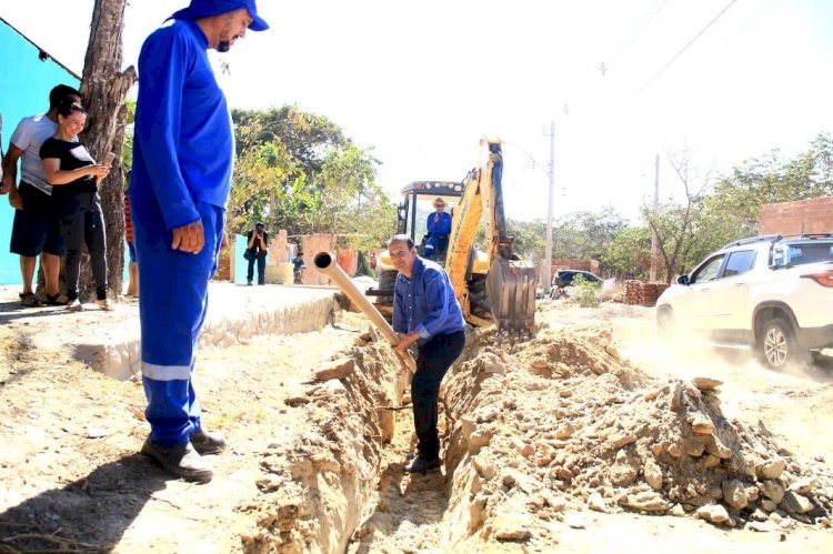Prefeitura de Caldas Novas lança obra de construção de rede de água tratada em setor abastecido há mais de 15 anos por caminhão-pipa