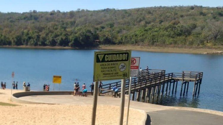 Jovem morre afogado tentando salvar criança no Lago de Corumbá, em Caldas Novas