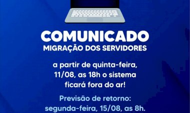 Prefeitura de Caldas Novas informa que ocorrerá migração dos servidores do dia 11 a 15 de Agosto