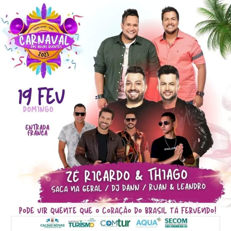Carnaval 2023: confira a programação diversa deste ano em Caldas Novas
