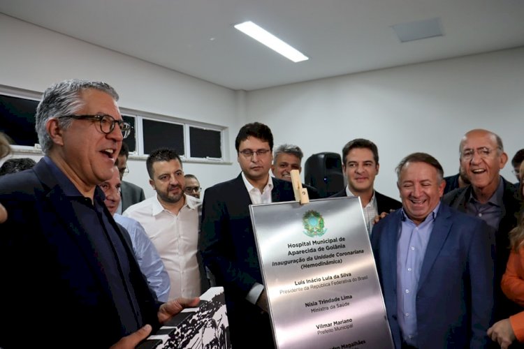 Deputado Federal Rubens Otoni (PT-GO) acompanhou o Ministro das Relações Institucionais Alexandre Padilha, na inauguração da Unidade Coronariana, em Aparecida de Goiânia