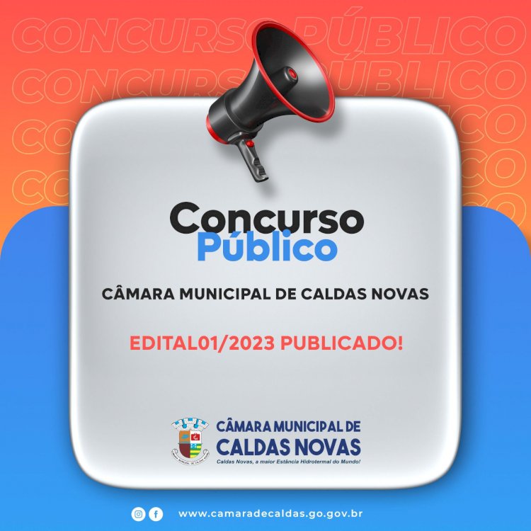 Concurso Público para Câmara Municipal de Caldas Novas