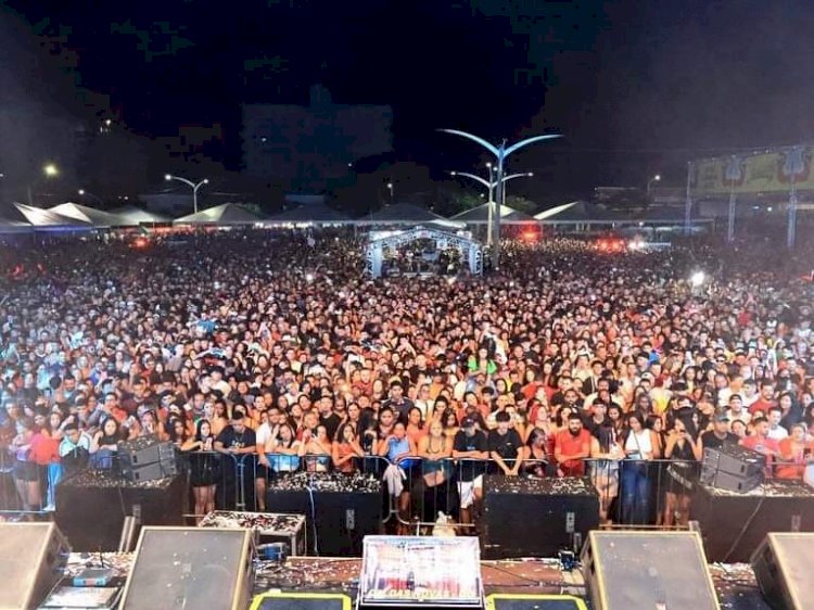 Segunda noite de shows é recorde de público no Carnaval das águas quentes 2024