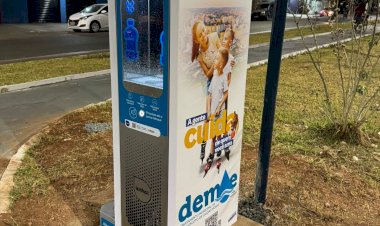 Espaços públicos de Caldas Novas recebem equipamentos inteligentes para hidratação de pessoas e pets