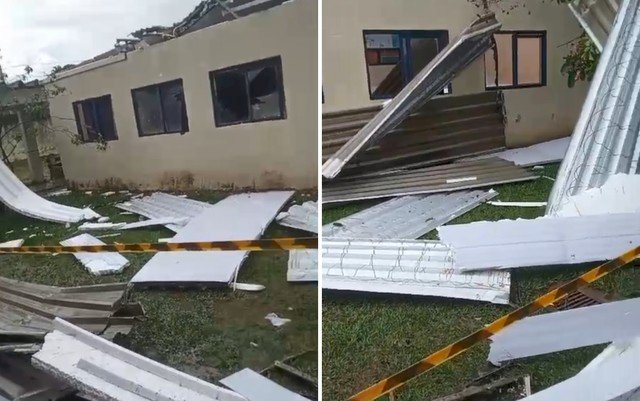 Teto de escola desaba e deixa professores e estudantes feridos em Senador Canedo