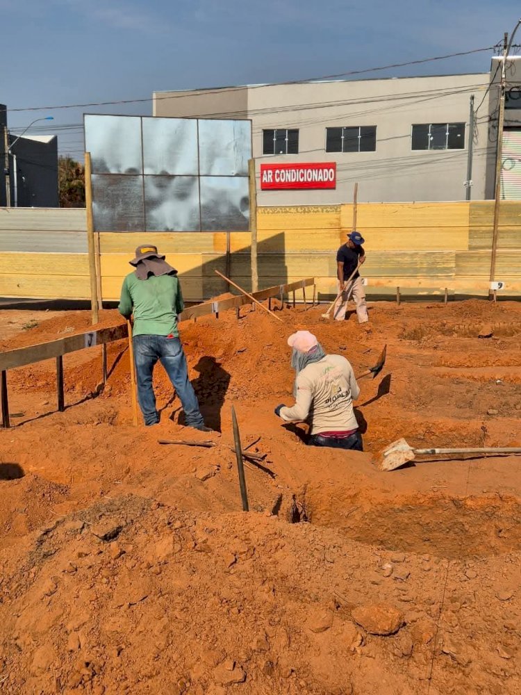 Construção da nova Unidade Básica de Saúde do setor Jardim Hanashiro avança 