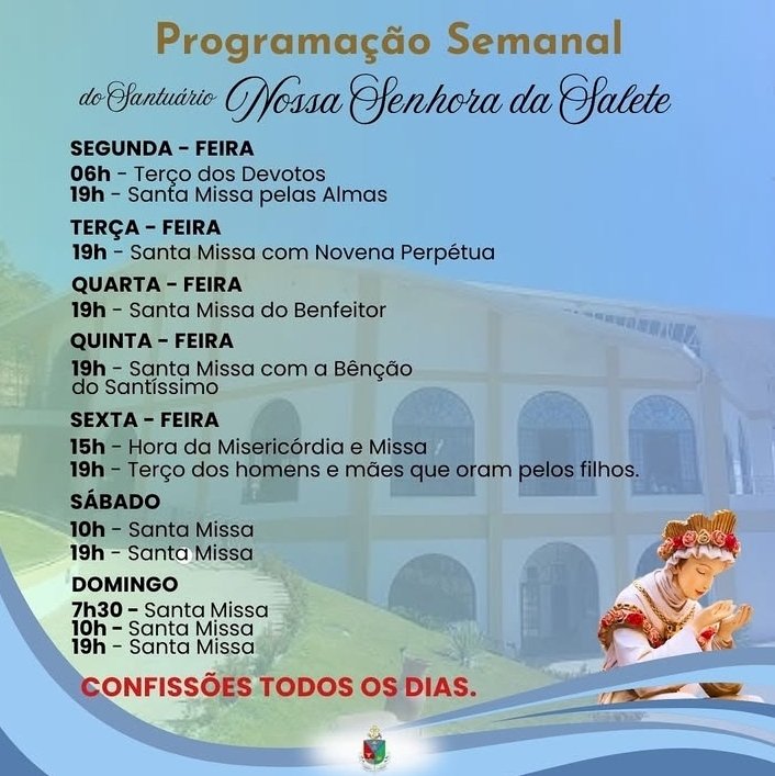 Neste domingo (28), acontece a 22ª Romaria Diocesana de Nossa Senhora da Salette em Caldas Novas