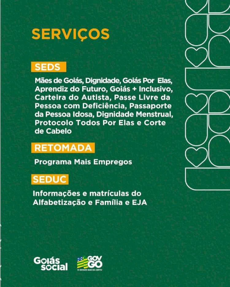 Goiás Social leva serviços públicos e atendimentos à população de Caldas Novas nos dias 13 e 14 de Dezembro